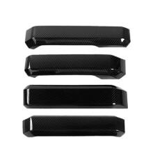 1 Set of Carbon Fiber Door Handle Decorative Covers for Raptor F150 2015-2020 Interior Modification