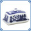 Blue Willow Butter Dish Covered Server Ceramic Tableware Antique Oriental Style 1