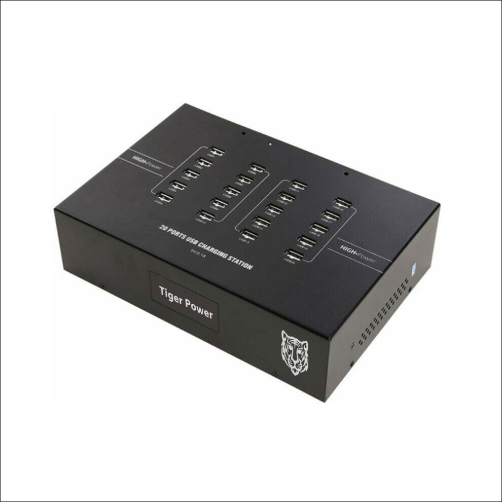 Tiger Power Supplies Tgr-20P-Usb 20 Port X 2.4A Usb Fast Charger 5060892270030