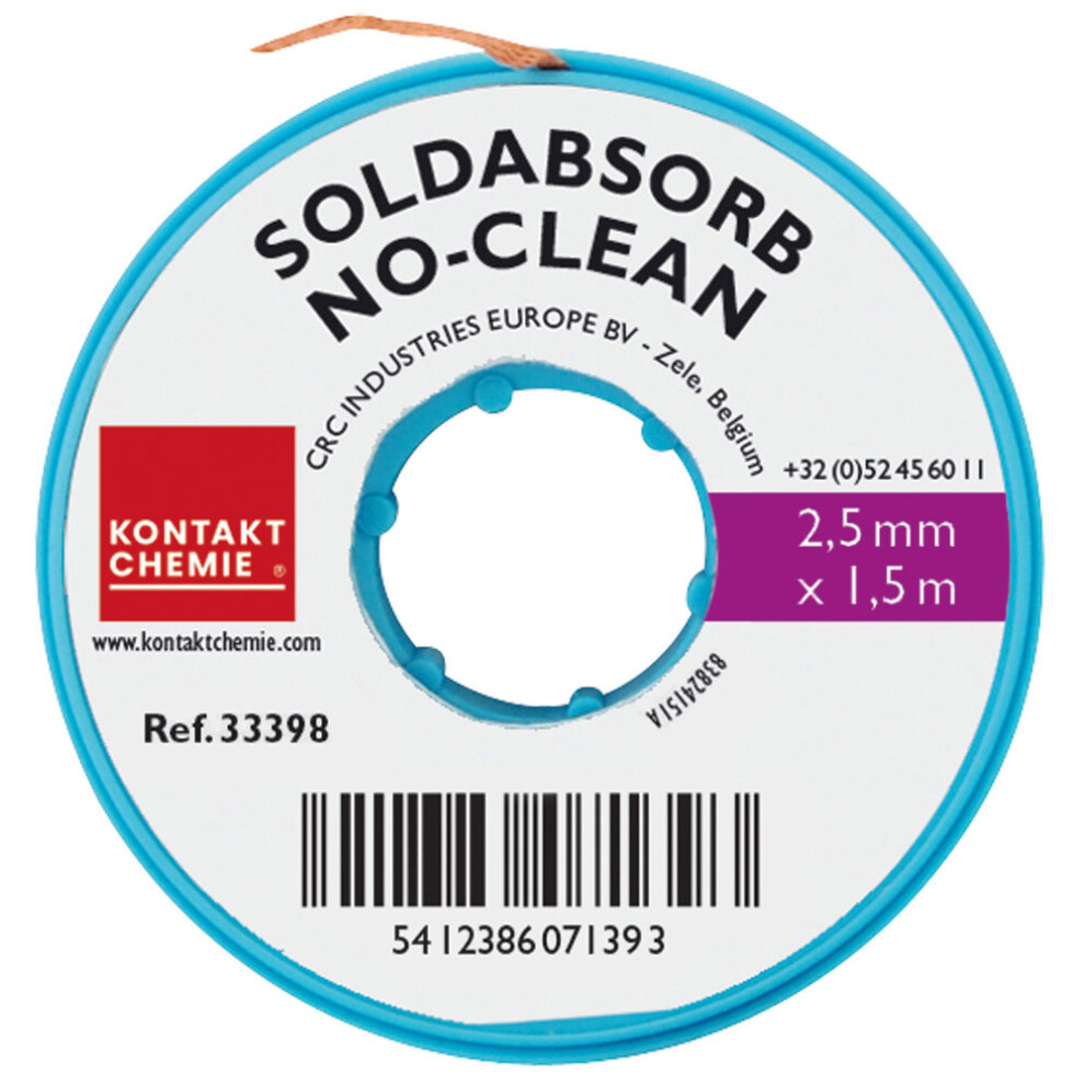 Kontakt-Chemie 33398-Aa Soldabsorb No Clean 1.5M X 2.5Mm 5412386071393