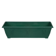 60cm Window Box Planter Plastic Venetian Flower Plant Pot Green Garden Trough