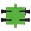 kenable OS2 Single Mode SC/APC to SC/APC Duplex Fiber Optic Adapter/Coupler - Green 3