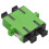 kenable OS2 Single Mode SC/APC to SC/APC Duplex Fiber Optic Adapter/Coupler - Green 1