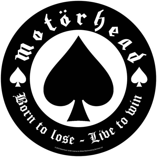 Motorhead Born to Lose Live To Win Circular Back Patch 1