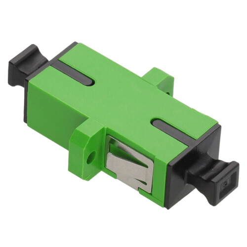 kenable OS2 Single Mode SC/APC to SC/APC Simplex Fiber Optic Adapter/Coupler - Green
