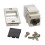 Keystone Cat6A Shielded FTP Pass Through RJ45 Panel Mount Coupler Adapter 5