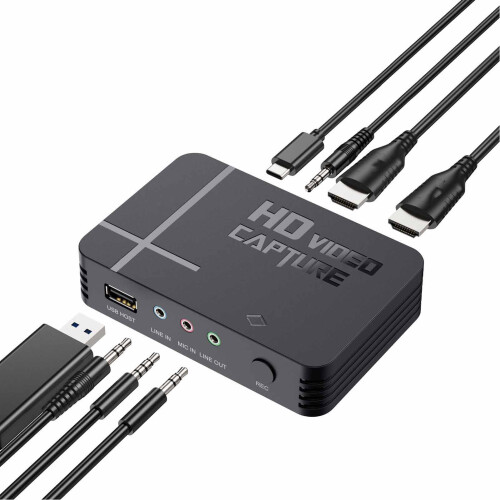 HD Video Capture Box 1080P USB 2.0 VHS Digitizer 2