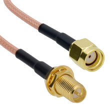 WiFi Antenna EXTENSION Cable/Lead Wireless RP SMA 0.1m 10cm SHORT