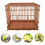 Bamboo Bird Cage Small Rectangular Decorative Cage for Home Use 7
