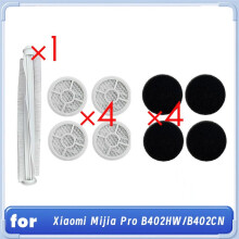 9PCS Main Brush Filter and Sponge Kit for Mijia Pro B402HW B402CN Mite Removal Vacuum Cleaner Accessories