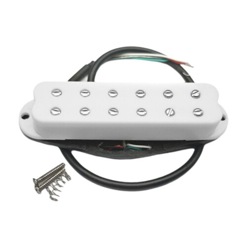 Gitarr Pickup Lågt Brus Hög Utgång Dual Coil Enkel Gitarr Pickup Gitarrdelar Vit