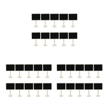30Pcs Black Wooden Mini Table Number Blackboard for Wedding and Office