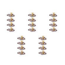 20Pcs Black Fingernail Display Plate Nail Training Holder for Home Use