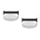 2Pcs Versatile Stainless Steel Hamburger Press Manual Burger Shaper 6