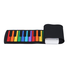 Tastiera roll-up da 49 tasti, 500 mAh, pieghevole, colorata