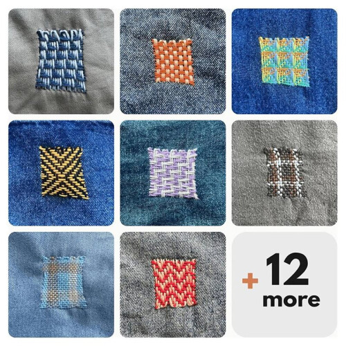 Knit Patch Kit Darning Loom,  Portable Knitpatch Loom for Mending Jeans, Socks & Clothes DIY Weaving Arts 1