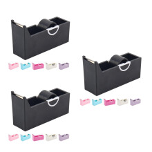 18Pcs Modern Tape Cutter Dispenser ABS Metal, Ergonomic Desktop Holder