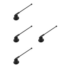 4Pcs Retro Candle Snuffer Black Metal Wick Extinguisher for Home Decor