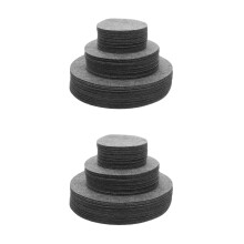 288Pcs Grey Felt Pan Protectors Soft Round Cushions for Dish Storage