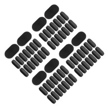 80Pcs Black Silicone Piggy Bank Plugs Durable Bottom Stoppers for DIY