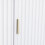 Seconique Miami 3 Door Wardrobe - White with Gold Feet 3