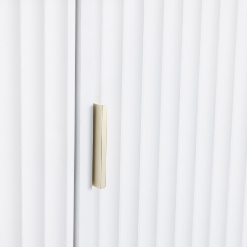 Seconique Miami 3 Door Wardrobe - White with Gold Feet 2