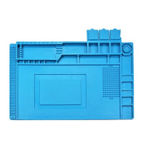 Silicone Soldering Mat High-Temperature Resistance, Anti-Static ESD Rework Platform for Desoldering Repair,Type:501