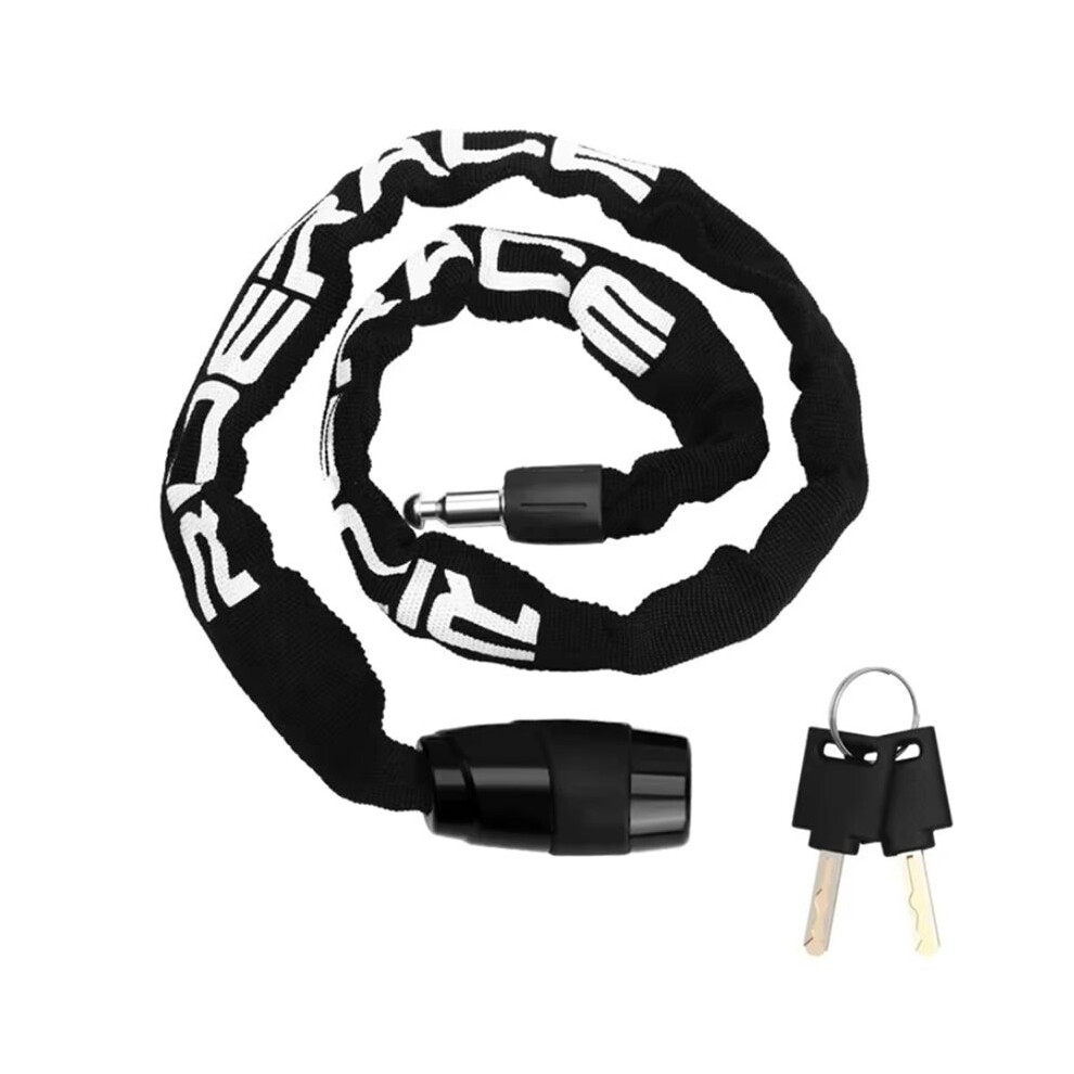 Riderace Bicycle Chain Lock Anti-Theft High Security Mtb Mountain Bike With 2 Keys For Scooter Electric E-Bike Black 6033472526116