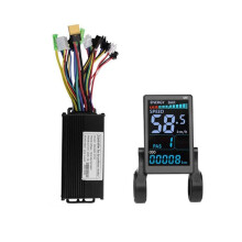 M5 Elektrische Fiets Kleuren LCD Display Meter 36V 48V/22A 9 Buizen Sinusgolf Controller E Scooter LCD Paneel voor Mountain EBike