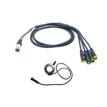 E-Bike Motor Cable E Bike Motor Cable Set 1T4 Cable for Bafang M400 G330 G510 M620 Uart 130x Throttle