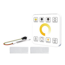 LED Strip Light Controller with 8Key Touch Panel RF Wireless Controller Reflux Pixel Control for Horse Race Tape Lamps,C