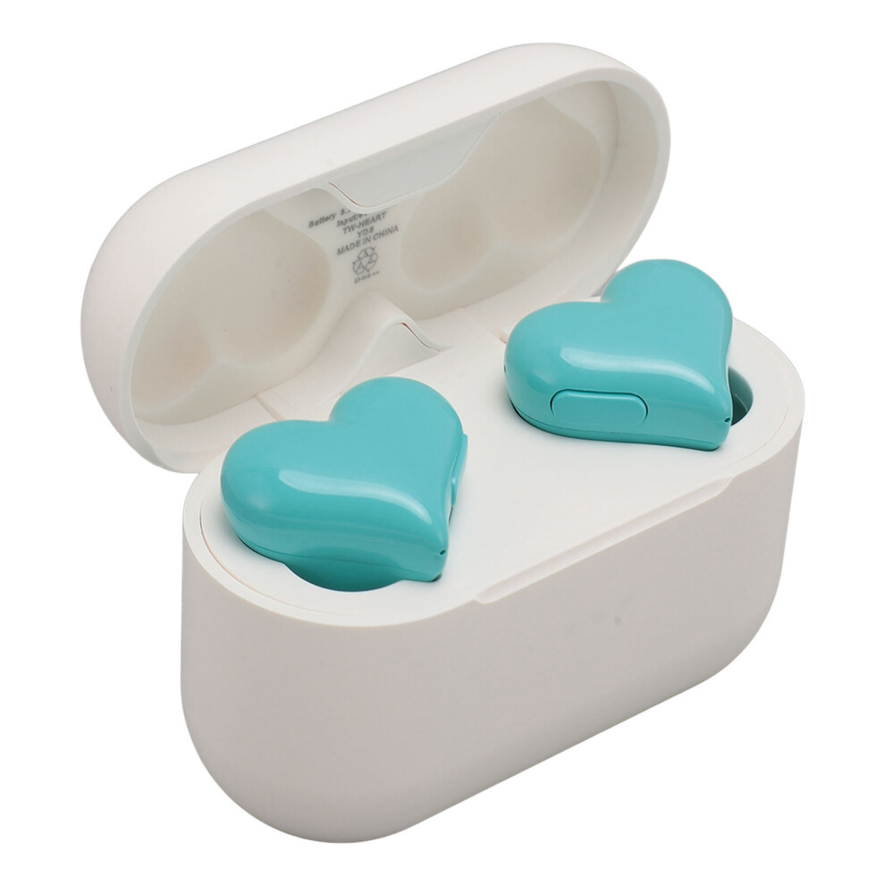 Heart Shaped Wireless Earbuds With 40Mah Battery, Tooth 5.3 Blue 4341386228975