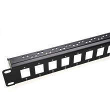 Panel Mount Patch Panel 16 Port 19 inch Data Cabinet with Cable Management Bar
