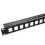 Panel Mount Patch Panel 16 Port 19 inch Data Cabinet with Cable Management Bar 1
