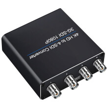 Conversor 3G Compatível com SDI, Saída, Divisor de Entrada SDI de 4 Canais para HDTV, PC, para PS3, DVD, HDCP 1.3