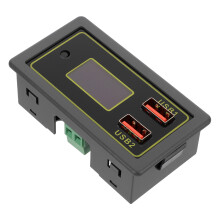 Voltmètre Digital Gris Écran LCD Indicateur Batterie