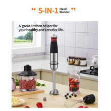 BioloMix Elektrische Staafmixer 5-in-1 Multifunctionele Staafmixer 1200w Krachtige Blender EU-Stekker