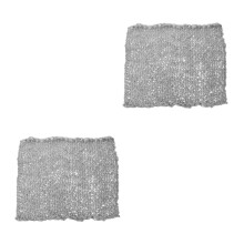 2Pcs Baby Photo Knit Blanket Grey Cotton Newborn Photography Props