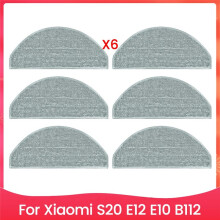 6PCS Mop Cloth Pads for S20 E12 E10 B112 Vacuum Cleaner Spare Parts Mop Cloth Replacement Parts