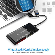Laptop Accessories USB 3.0 Multi Functional Card Reader CF/XD/MS//TF Card 7 in 1. USB Card Reader