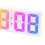 LED Large-Character Electronic Clock Bedside Alarm Clock Colorful Large-Screen Clock Black 2