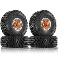 4PCS 116mm Off Road Buggy-Tires Wheel 12mm Hex Hubs for 1/10 RC Racing Car 4WD Nitro HPI/HSP/BAZOOKA// Red