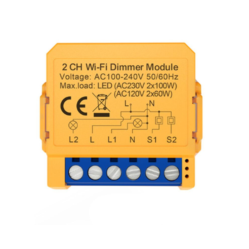 Tuya Wifi Dimmer Module Home Diy Breaker Supports 2 Way Control Supports Voice Control App Control 4714185178121