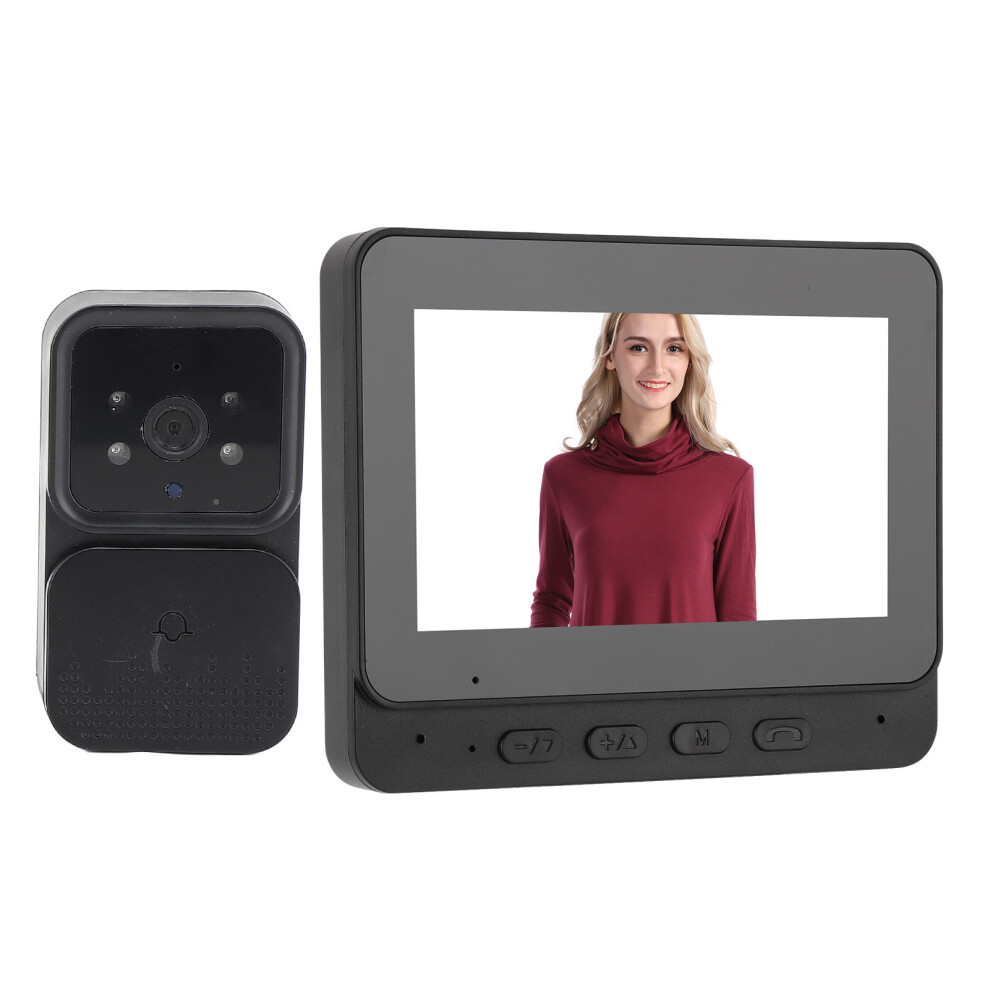 Wireless Wifi Video Doorbell Camera With 70 Lens, Night Vision, 1080P, Monitor 4221386230119