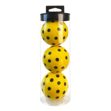 Silent Pickleball Balls Quiet Foam Practice Balls with Exact Real Bounce Soft PU Material for Indoor/Outdoor