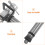 5Sets Heavy Duty Hydraulic Jack Replacement Parts Silver Iron Material 8