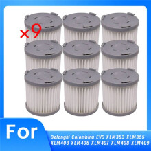 9 Pcs Hepa Filter for Colombina EVO XLM353 XLM355 XLM403 XLM405 XLM407 XLM408 XLM409 Replacement Kits