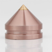 4 Piezas de Soporte para Altavoz, Almohadilla para el Pie, Aleación de Aluminio, Metal, Cono Amortiguador, Clavo para el Pie del Piso, Soporte para