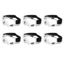 6PCS Safety Goggle Anti Dust Proof Work Lab Eyewear Eye Protection Industrial Safety Glasses Clear Lens