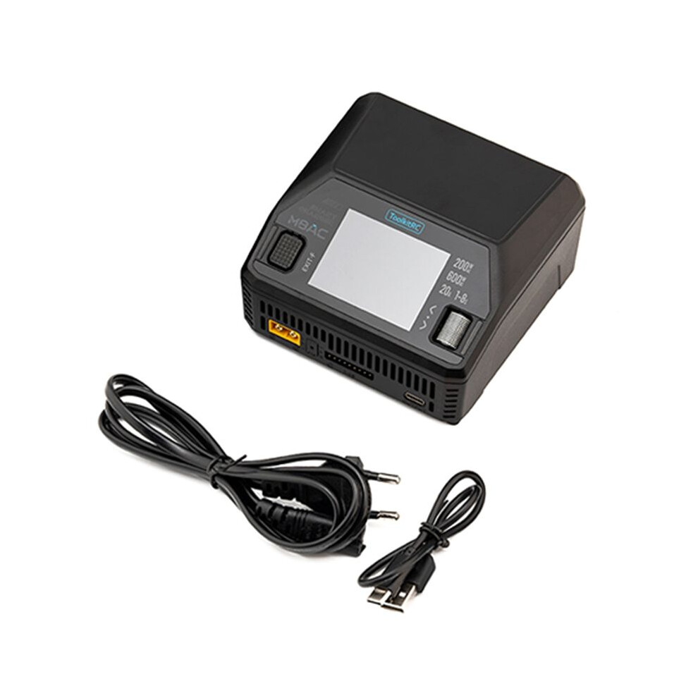 Toolkitrc M8ac Charger For Lipo, Lihv, Life, Lilon Batteries Ac 200W/ 600W, 20A Max Fpv Model Spare Part Eu Plug 4711289918370